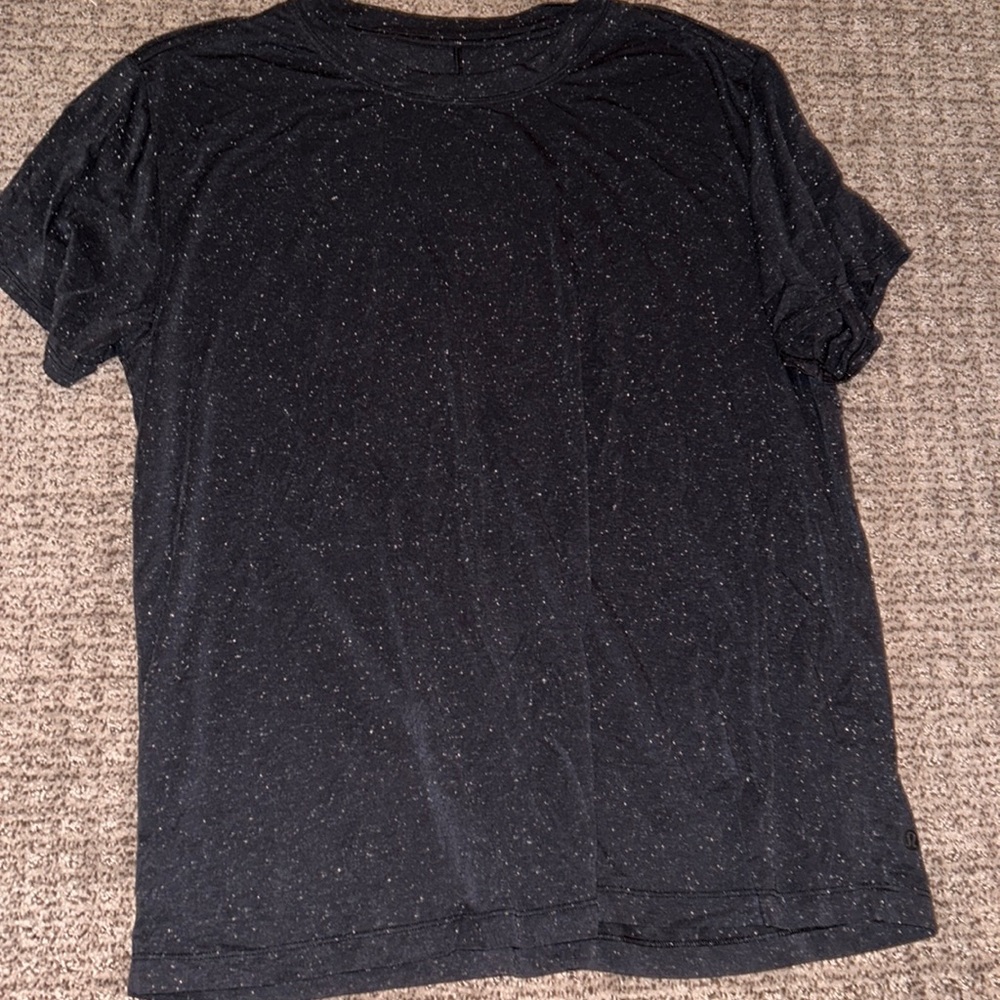 black with white specs lululemon shirt